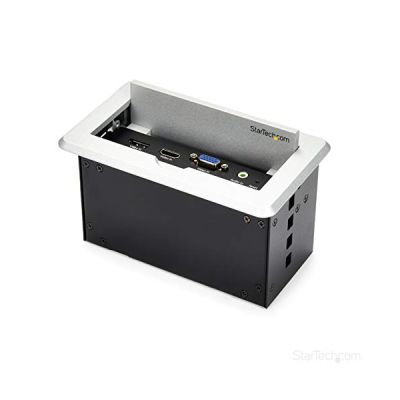 StarTech.com Boîtier de connexion pour table de réunion avec entrées DisplayPort, HDMI et VGA (BOX4HDECP2)