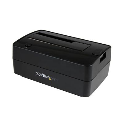 image StarTech.com Station d'Accueil pour Disque Dur à 1 Baie USB 3.1 / eSATA vers SATA, Dock pour HDD USB 3.1 (10 Gbps), Dock pour HDD/SSD Externe 2.5/3.5" SATA III, Chargement par le Haut (SDOCKU313E)