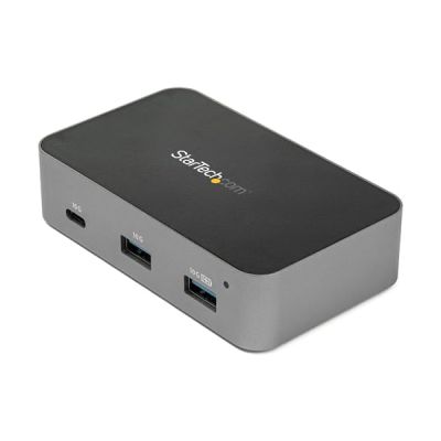 image StarTech.com Hub USB-C à 3 ports - 10 Gbps - Avec 2 ports USB-A, 1 port USB-C, 1 port GbE - Câble hôte avec longueur de 1 m (HB31C2A1CGS)