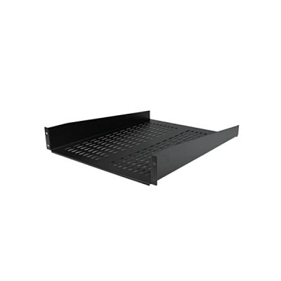StarTech Étagère Cantilever Ventilée Rack 2U, 23kg, 55,8cm (CABSHELF22V) | Plateau universel, Montage en rack, Armoire réseau, Acier haute résistance