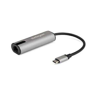 image StarTech.com Adaptateur 2.5GbE USB C vers Ethernet NBASE-T NIC - Réseau Multi-Vitesse USB 3.0 Type C 2.5/1 Gigabit/100 Mbps/Portable USB 3.1 vers RJ45/LAN Compatible TB3/MacBook Pro Surface (US2GC30)