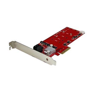 image StarTech.com Carte contrôleur PCI Express RAID pour 2 SSD M.2 NGFF plus 2 ports SATA III 6 Gb/s - Carte PCIe SATA (PEXM2SAT3422)