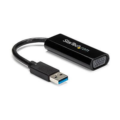 image StarTech.com Adaptateur USB 3.0 vers VGA, USB vers VGA pour Windows, Slim (Pas de Support pour macOS/ChromeOS/Linux)