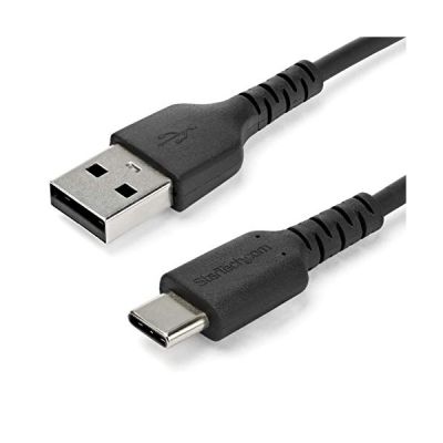Startech.com Câble USB-C vers USB 2.0 de 2 m - Haute qualité - Cordon USB Type-C vers A Compatible Thunderbolt 3 - M/M - Noir (RUSB2AC2MB)
