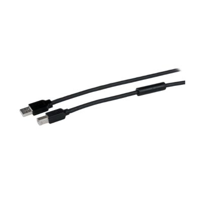 StarTech.com Câble USB Actif A vers B 15 m - M/M - Noir (USB2HAB50AC)