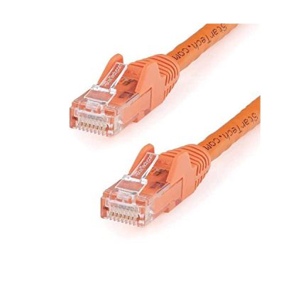 image StarTech.com Câble Ethernet 10 m - RJ45 Cat6 - Câble réseau sans accroc - UTP - Cordon patch - Catégorie 6 - Orange (N6PATC10MOR)