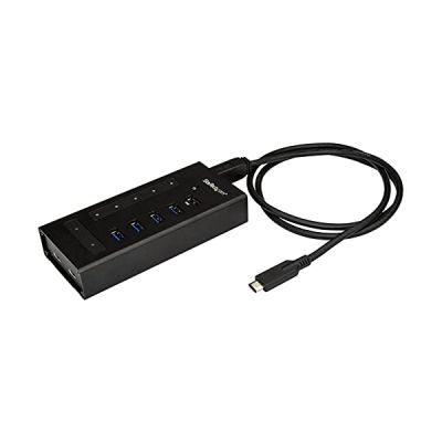 image StarTech.com 7PORT USBC HUB USBC to 2X C 7 Port USB C Hub - USB Type-C, HB30C5A2CST (7 Port USB C Hub - USB Type-C to 2X USB-C/5x USB-A - Commercial Metal USB 3.0 Hub - SuperSpeed 5Gbps USB)