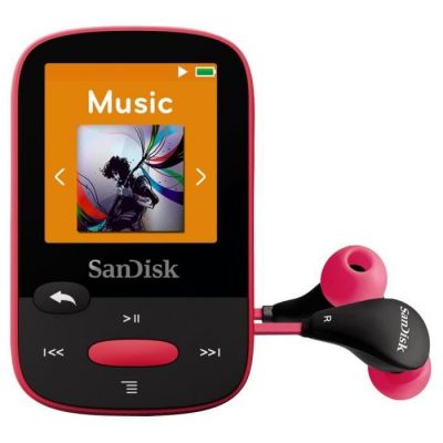 image Lecteur MP3 SanDisk Clip Sport 8 Go Rose (SDMX24-008G-G46P)