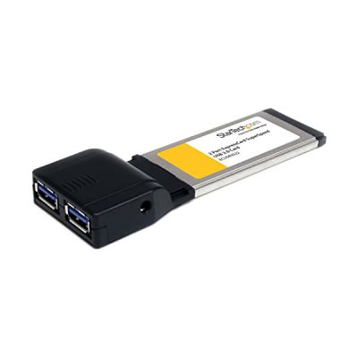 image StarTech.com Carte Adaptateur ExpressCard vers 2 Ports USB 3.0 (5Gbps) avec Support UASP (ECUSB3S22)