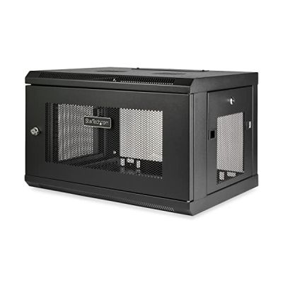 image StarTech.com Armoire Réseau Murale à 2 Montants 6U avec Étagère 1U, Rack Serveur Mural 19" pour Équipement/Données IT