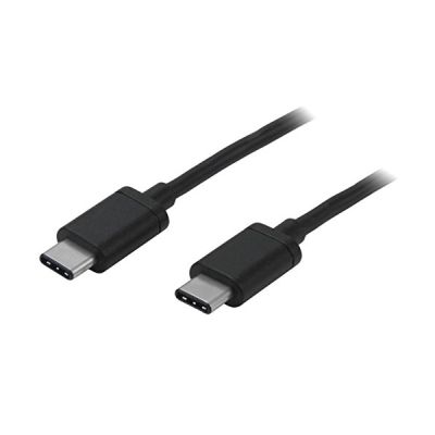 image StarTech.com Câble USB 2.0 USB-C vers USB-C de 2 m - Cordon USB C vers C - Câble USB Type-C - M/M - Noir (USB2CC2M)