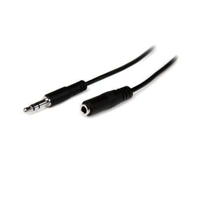 StarTech Câble Extension Audio Slim 3,5mm, 2m, Mâle vers Femelle (MU2MMFS)