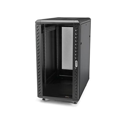 image StarTech.com Armoire Rack Serveur 22U à 4 Montants, Armoire Rack 19" pour Équipement IT/Réseau, avec Rails de Montage Ajustables