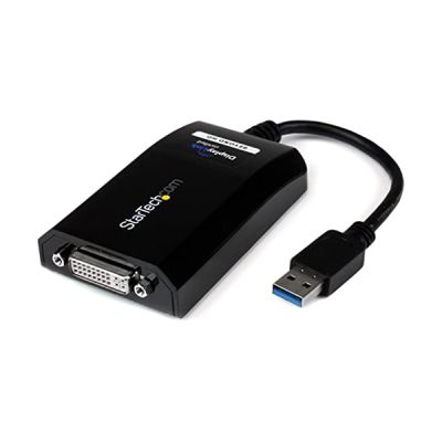 image StarTech.com Adaptateur USB 3.0 vers DVI - Adaptateur Vidéo Double Écran/Multi-Écrans de Carte Graphique /Vidéo Externe USB 3.0 vers DVI – Adaptateur d'Affichage USB - 2048 x 1152 (USB32DVIPRO)