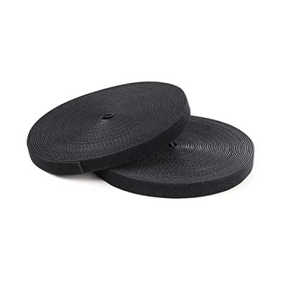 StarTech.com Ruban Auto Agrippant - Rouleau de 30,5 m pour Gestion de Câbles - Attaches Câble Ajustables - Sangles de Gestion de Câbles Auto-agrippantes et Réutilisables - Noir (HKLP100)