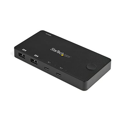 StarTech Mini KVM USB-C 2 Ports, HDMI 4K 60Hz, Compact, Alimenté Bus, UHD