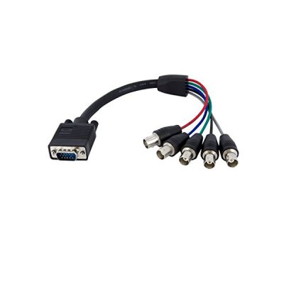 StarTech.com Câble d'écran coaxial VGA HD15 vers 5x BNC RGBHV de 30cm - M/F (VGABNCMF1)