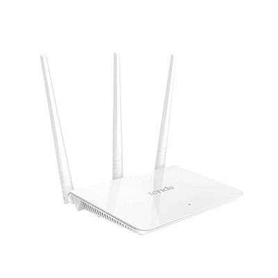 image Tenda F3 Routeur WiFi N300, Routeur sans Fil jusqu'à 300 Mbps en 2,4 GHz, Point d'accès WiFi avec 3 * 5dBi Antennes, 3 Ports LAN/WAN, Contrôle Parental, Réseau Invité, Configuration Facile, Blanc
