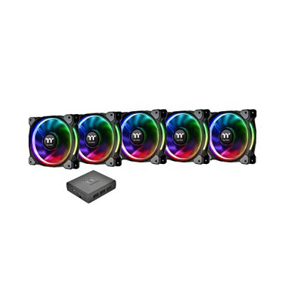 image Riing Plus 14 RGB Radiator Fan TT Premium Edition 5 Pack