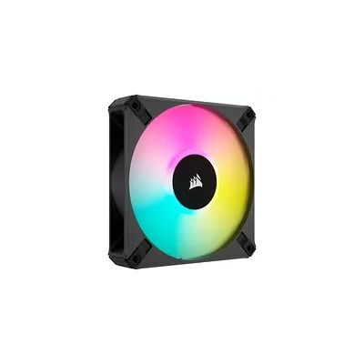 image Corsair iCUE AF120 RGB ELITE 120mm PWM Ventilateur - Huit LEDs RGB - Technologie AirGuide - Palier Fluid Dynamic - Mode Ventilateur Zero RPM - Compatible Avec le Logiciel CORSAIR iCUE - Noir