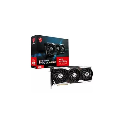 image MSI Radeon GPU RX 7900 XT Gaming Trio Classic 20G Carte Graphique - GDDR6 20GB (20 GB/s, 320-bits), PCIe 4.0 - TRI FROZR 2 (3 x Ventilateurs TORX 4.0), RGB - HDMI 2.1, DisplayPort 2.1