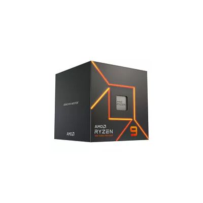 AMD Ryzen 9 7900 Processeur (Radeon Graphique Intégré, 12 Cœurs/24 Threads, 65W TDP, Socket AM5, Cache 76Mo, jusqu'à 5,4 GHz Fréquence Boost, avec Ventilateur wraith Prism