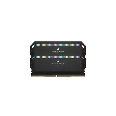 image Corsair Dominator Platinum RGB DDR5 32Go (2x16Go) 6400MHz C32 Mémoire de Bureau Optimisée Intel (Refroidissement CORSAIR DHX Breveté, 12 LEDs CAPELLIX RGB Ultra-Brillantes) Noir