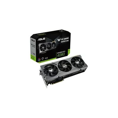 image ASUS TUF GAMING NVIDIA GeForce RTX 4080 – Carte graphique gaming (16GB GDDR6X, PCIe 4.0, DLSS 3, HDMI 2.1a, DisplayPort 1.4a, ventilateurs axiaux)