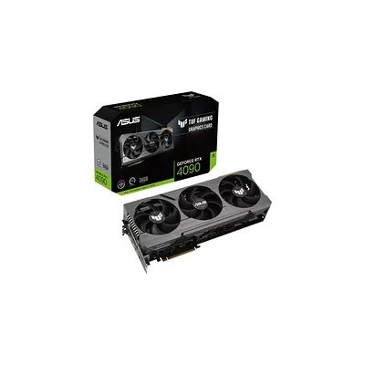 image ASUS TUF GAMING NVIDIA GeForce RTX 4090 – Carte graphique gaming (24GB GDDR6X, PCIe 4.0, HDMI 2.1a, DisplayPort 1.4a, Ventilateurs axiaux à double roulement à billes)