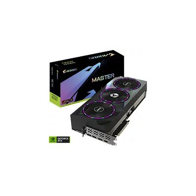 image GIGABYTE GeForce RTX 4090 AORUS MASTER 24GB Carte graphique - 24GB GDDR6X, 384bits, LCD Edge View, RGB fusion, Core 2550Mhz, Metal back plate, DP 1.4, HDMI 2.1a, NVIDIA DLSS 3, GV-N4090AORUS M-24GD