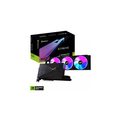 image GIGABYTE AORUS GeForce RTX 4080 XTREME WATERFORCE 16GB Carte graphique - 16GB DDR6X, 192bit, PCI-E 4.0, Core 2565Mhz, RGB, metal back plate, DP 1.4, HDMI 2.1a, NVIDIA DLSS 3, GV-N4080AORUSX W-16GD