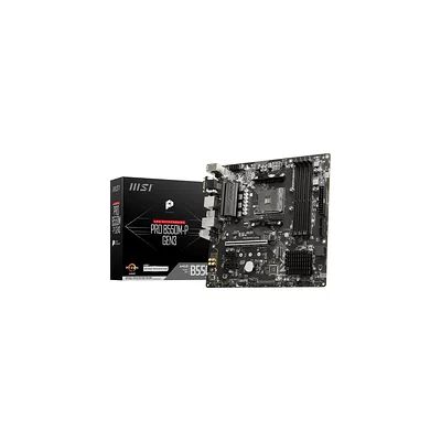 MSI PRO B550M-P GEN3 Carte Mère Micro-ATX - Pour Processeurs AMD Ryzen 5000, DDR4 Boost 4400+MHz/OC, PCIe 3.0 x16, 1 x M.2 Gen3, 1G LAN