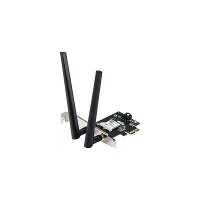 image ASUS PCE-AXE5400 – Adaptateur WiFi 6E PCI-E (2 antennes externes, bande 6GHz, 160MHz, Bluetooth 5.2, sécurité réseau WPA3, OFDMA et MU-MIMO