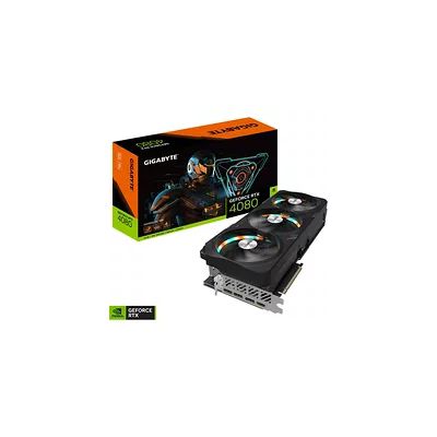 GIGABYTE GeForce RTX 4080 GAMING OC 16GB Carte graphique - 16GB DDR6X, 192bit, PCI-E 4.0, Core 2535Mhz, RGB, Anti-sag bracket, DP 1.4, HDMI 2.1a, NVIDIA DLSS 3, GV-N4080GAMING OC-16GD