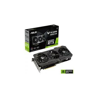 image ASUS TUF GAMING NVIDIA GeForce RTX 3060 Ti OC Edition – Carte graphique gaming (8GB GDDR6X, PCIe 4.0, HDMI 2.1, DisplayPort 1.4a, ventilateurs axiaux double roulement), (90YV0IL0-M0NA00)
