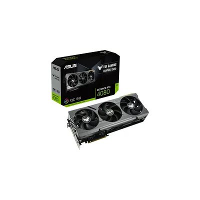 image ASUS TUF Gaming NVIDIA GeForce RTX 4080 OC Edition – Carte graphique gaming (16GB GDDR6X, PCIe 4.0, HDMI 2.1a, DisplayPort 1.4a)