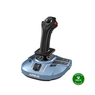 Thrustmaster TCA Sidestick Airbus X Edition - XBOX et PC | Réplique A320, 35 boutons réassignables, inverseur poussée, palonnier rotatif, capteurs Hall, pour simu de vol