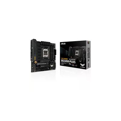 ASUS TUF GAMING B650M-PLUS – Carte mère gaming AMD Ryzen AM5 Micro-ATX (14 phases d'alimentation, PCIe 5.0 M.2 support, DDR5, 2.5 Gb Ethernet, USB4, Aura Sync RGB)