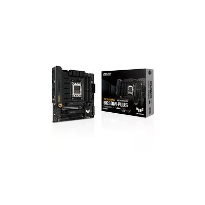image ASUS TUF GAMING B650M-PLUS – Carte mère gaming AMD Ryzen AM5 Micro-ATX (14 phases d'alimentation, PCIe 5.0 M.2 support, DDR5, 2.5 Gb Ethernet, USB4, Aura Sync RGB)