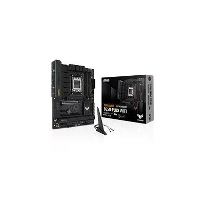 ASUS TUF GAMING B650-PLUS WIFI – Carte mère gaming AMD Ryzen AM5 ATX (14 phases d'alimentation, PCIe 5.0 M.2 support, DDR5, WiFi 6, 2.5 Gb Ethernet, USB4, Aura Sync RGB)