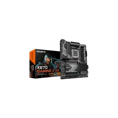 GIGABYTE X670 Gaming X AX Carte mère - Compatible avec AMD Ryzen 9000 Series CPUs, 16+2+2 Phases Digital VRM, up to 8000MHz DDR5 (OC), 1xPCIe 5.0 + 3xPCIe 4.0 M.2, Wi-FI 6E, 2.5GbE LAN