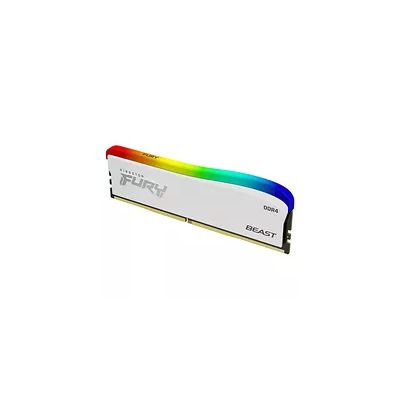 image Kingston FURY Beast blanc RGB Special Edition 32GB 3600MT/s DDR4 CL18 DIMM Mémoire Kit pour PC (Kit de 2) - KF436C18BWAK2/32