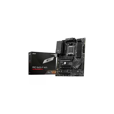 image MSI 7D78-001R Pro B650-P WiFi Carte Mère, ATX pour Processeurs AMD Ryzen 7000, AM5 - DDR5 Memory Boost 6400+MHz/OC, 2 x PCIe 4.0 x16, 2 x M.2 Gen4, Wi-FI 6E