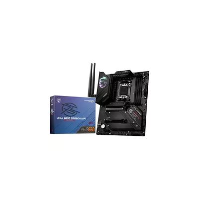 MSI MPG B650 Carbon WiFi Carte mère, ATX - pour Processeurs AMD Ryzen 7000, AM5 - VRM 16 Phases, SPS 80A, DDR5 Memory Boost 6600+ MHz/OC, 2 x PCIe 4.0 x16, 1 x M.2 Gen5, 3 x M.2 Gen4, Wi-FI 6E