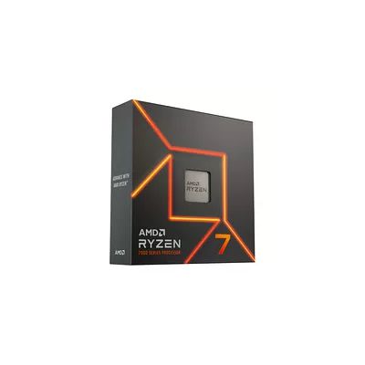 image AMD Ryzen 7 7700X Processeur, 8 Cœurs/16 Threads Débridés, Architecture Zen 4, 40MB L3 Cache, 105W TDP, Jusqu'à 5,4 GHz Fréquence Boost, Socket AMD 5, DDR5 & PCIe 5.0, Pas de Ventirad