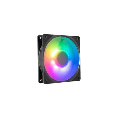Cooler Master Mobius 120P ARGB Ventilateur pour Radiateur - Design Ring Blade (PWM), Roulement à Boucle Dynamique (max. 75.2CFM, 3.63 mmH2O, 30dBA), Cadre Chanfreiné Air-Focus - Gen 2 RGB Addressable
