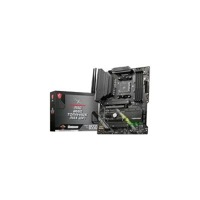 MSI MAG B550 Tomahawk Max WiFi Carte mère, ATX - pour Processeurs AMD Ryzen 5000, AM4 - DDR4 Memory Boost 5100+ MHz/OC, 1 x PCIe 4.0 x16, 1 x M.2 Gen4, 1 x M.2 Gen3, Wi-FI 6E