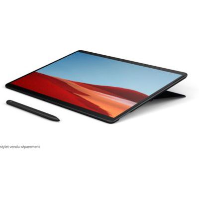 image Microsoft Surface Pro X (Windows 10, écran tactile 13", processeur Microsoft SQ1, 16 Go RAM, 256 Go SSD, 4G+, Noir) PC Hybride, ultrafin et toujours connecté