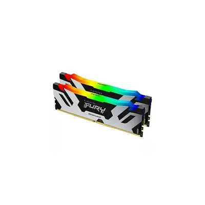 image Kingston Fury Renegade DDR5 RGB 32GB 6400MT/s DDR5 CL32 DIMM Mémoire pour PC de Gamer Kit de 2 - KF564C32RSAK2-32