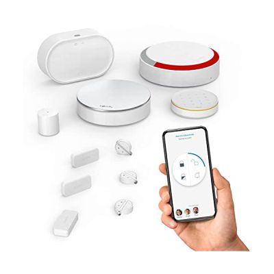 image Somfy 1875255 - Home Alarm Advanced Plus, Alarme maison sans fil connectée avec sirène extérieure, Somfy Protect, Module GSM, Compatible avec Amazon Alexa, l'Assistant Google et TaHoma (switch), Blanc